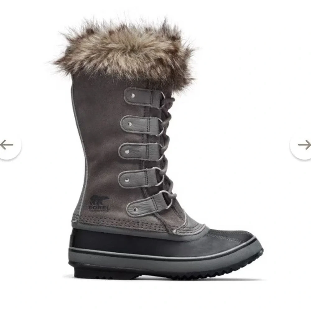 Sorel Joan of arctic faux fur cuff winter waterproof‎ boots size 6